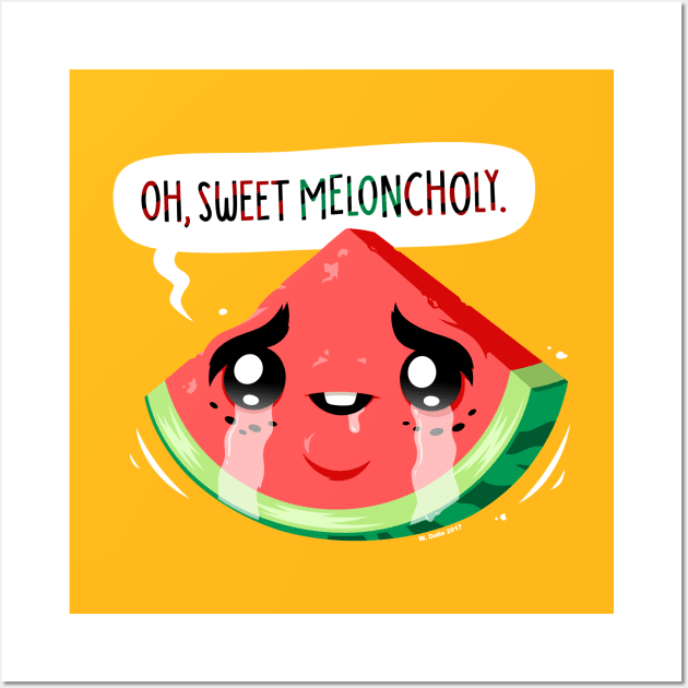 Oh, Sweet Meloncholy Wall Art by wloem